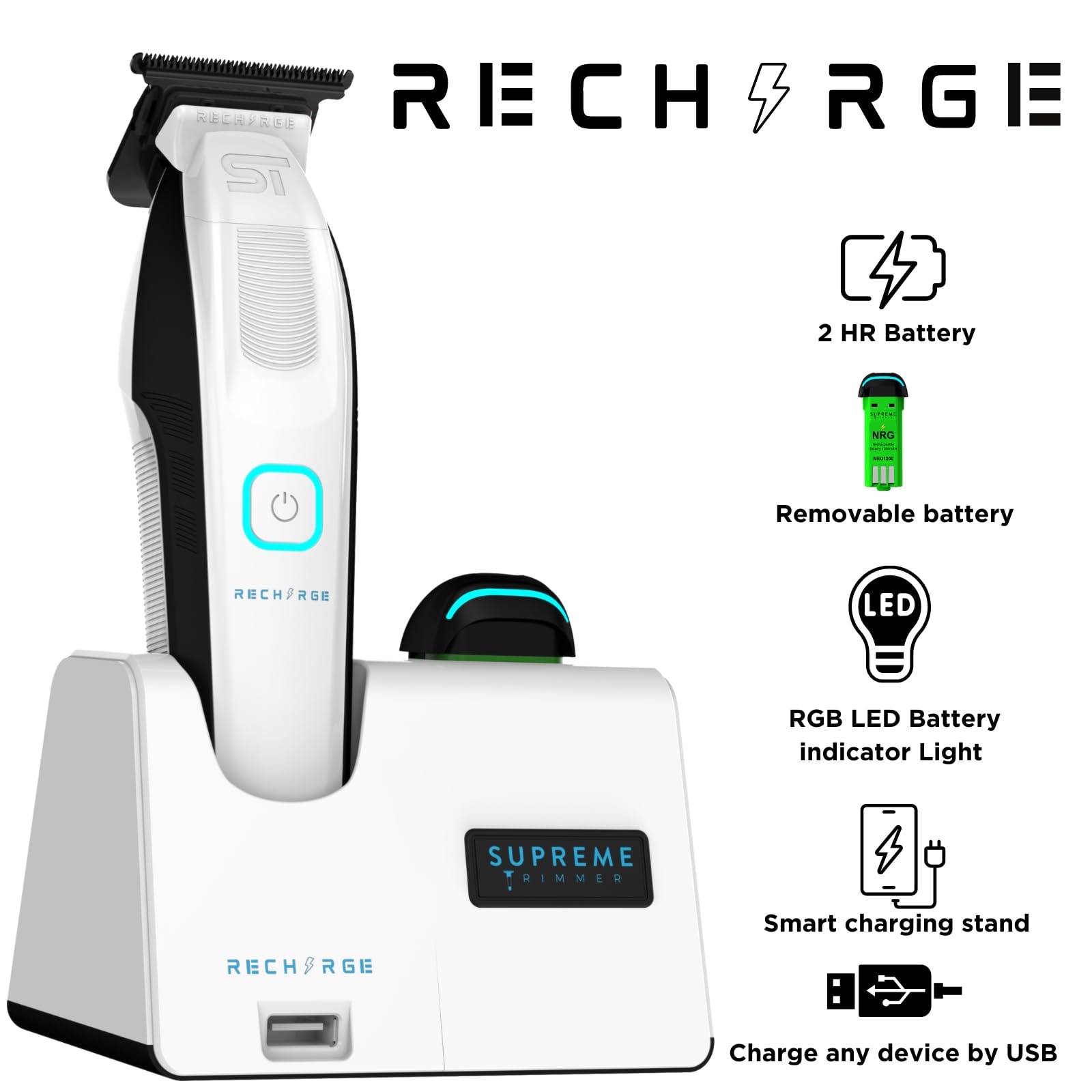 Chấn Viền Supreme Trimmer Recharge White - USA